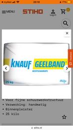 Geelband gips emmer van 5 kg prijs € 2,50., Ophalen of Verzenden, Zo goed als nieuw, Meerdere media, Overige typen