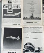 5 vliegtuig advertenties, Ophalen of Verzenden, Gebruikt, Kaart, Foto of Prent
