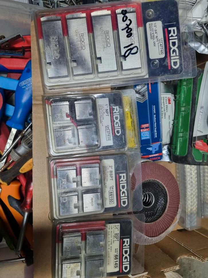 Ridgid Draadsnijsets - Diverse Maten, Doe-het-zelf en Verbouw, Gereedschap | Handgereedschap, Gebruikt, Ophalen of Verzenden