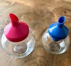 Vintage, retro glazen suikerstrooiers, prijs per stuk, Verzamelen, Retro, Ophalen of Verzenden, Huis en Inrichting