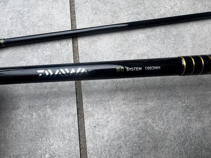 Daiwa BG System 1002MH Werphengel(zee), Watersport en Boten, Hengelsport | Zeevissen, Zo goed als nieuw, Werphengel, Ophalen