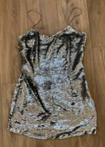 Pailettenjurk zilver, Kleding | Dames, Jurken, Overige kleuren, Zara, Maat 42/44 (L), Ophalen of Verzenden