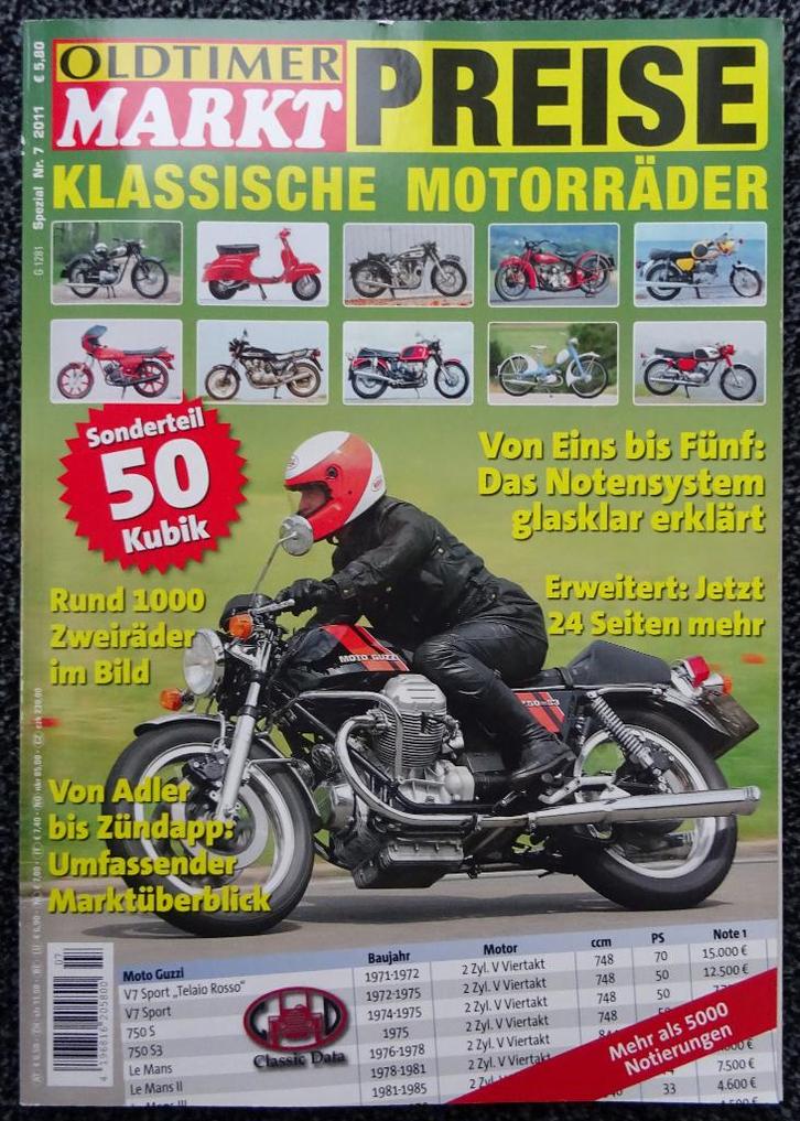 Oldtimer Markt Special - motor prijslijst 2011, Boeken, Motoren, Gelezen, Algemeen, Ophalen of Verzenden