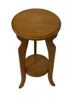 Vintage Plantentafeltje Bijzettafeltje in licht Eiken, Minder dan 55 cm, Gebruikt, Vintage, 60 cm of meer