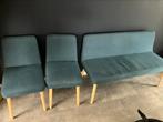 Gratis op te halen 2 stoelen en bank, Ophalen, Gebruikt, Minder dan 75 cm, Stof