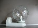 Muurlamp - wandlamp bol voor in badkamer retro vintage, Huis en Inrichting, Ophalen of Verzenden, Gebruikt, Glas, Jaren 60 - 70