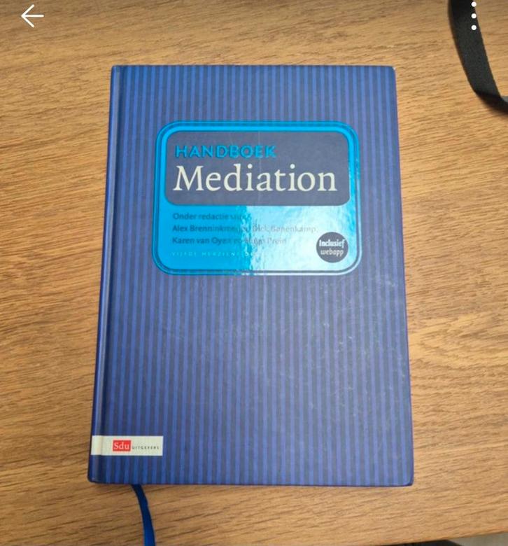 Handboek Mediation - Vijfde Herziene Druk, Boeken, Studieboeken en Cursussen, Zo goed als nieuw, HBO, Alpha, Ophalen of Verzenden
