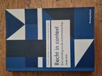 Jeanne Gaakeer - Recht in context, Boeken, Ophalen of Verzenden, Gelezen, Jeanne Gaakeer; Marc Loth; Sanne Taekema