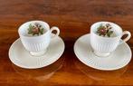 Wedgwood, "Moss rose" espresso/mokkakopjes (2), Ophalen of Verzenden