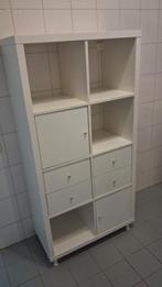 KALLAX Witte Kast met Lades en Deuren, Ophalen, Overige materialen, Met deur(en), 100 tot 150 cm