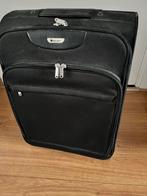 Delsey koffer zwart met 2 wieltjes en trekstang, Ophalen, Gebruikt, 35 tot 45 cm, Wieltjes