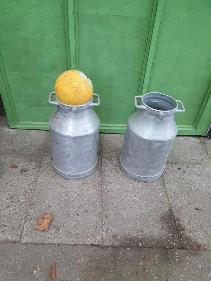 Aluminium Melkbus zonder Deksel - Karbiet Schieten, Tuin en Terras, Tuinwanddecoratie, Nieuw, Ophalen