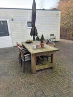 Houten tuintafel, Ophalen of Verzenden, Gebruikt, Rechthoekig, Hout