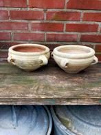 Terracotta schalen bloempotten met oren, Ophalen, Steen, Minder dan 30 cm, Minder dan 60 cm