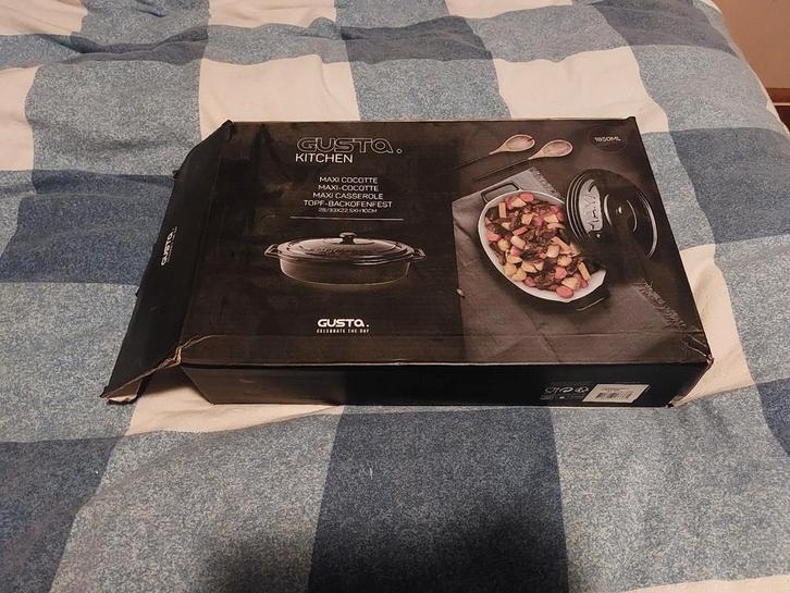 Gietijzeren Braadpan - Nieuw in doos!, Huis en Inrichting, Keuken | Potten en Pannen, Nieuw, Koekenpan of Braadpan, Gietijzer