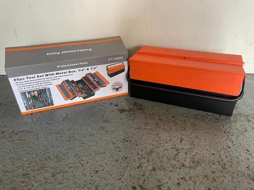Hofftech Germany 85 delig Gereedschapskoffer, Doe-het-zelf en Verbouw, Gereedschapskisten, Nieuw, Ophalen
