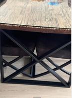 Eettafel met eetstoelen en salontafel, Huis en Inrichting, Tafels | Salontafels, Ophalen, Gebruikt, 50 tot 100 cm, Rechthoekig