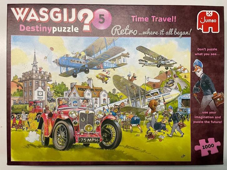Wasgij Destiny 5, Time Travel, Hobby en Vrije tijd, Denksport en Puzzels, Zo goed als nieuw, Legpuzzel, 500 t/m 1500 stukjes, Ophalen of Verzenden