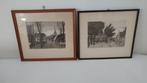 2 etsen van Noordwijkerhout anno 1905., Antiek en Kunst, Ophalen of Verzenden