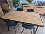 Mooie tafel & 4 stoelen, Huis en Inrichting, Ophalen, Zo goed als nieuw, Rechthoekig, 50 tot 100 cm