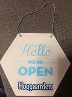 Hoegaarden Horeca Cafe Export bordje Open / Closed, Ophalen, Zo goed als nieuw, Reclamebord, Plaat of Schild, Overige merken