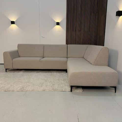 GRATIS BEZORGING - beige hoekbank -  professioneel gereinigd, Huis en Inrichting, Banken | Bankstellen, Zo goed als nieuw, Hoekbank