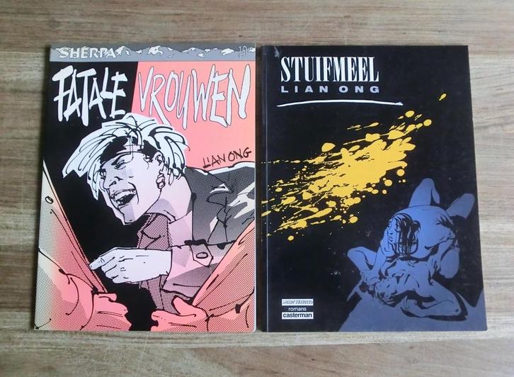 2 stripboeken getekend door Lian Ong, Boeken, Stripboeken, Gelezen, Meerdere stripboeken, Ophalen of Verzenden