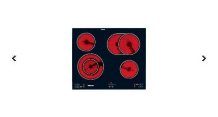 Miele KM 453 Kookplaat - Keramisch, Witgoed en Apparatuur, Kookplaten, Gebruikt, Inbouw, Keramisch, 4 kookzones, Ophalen