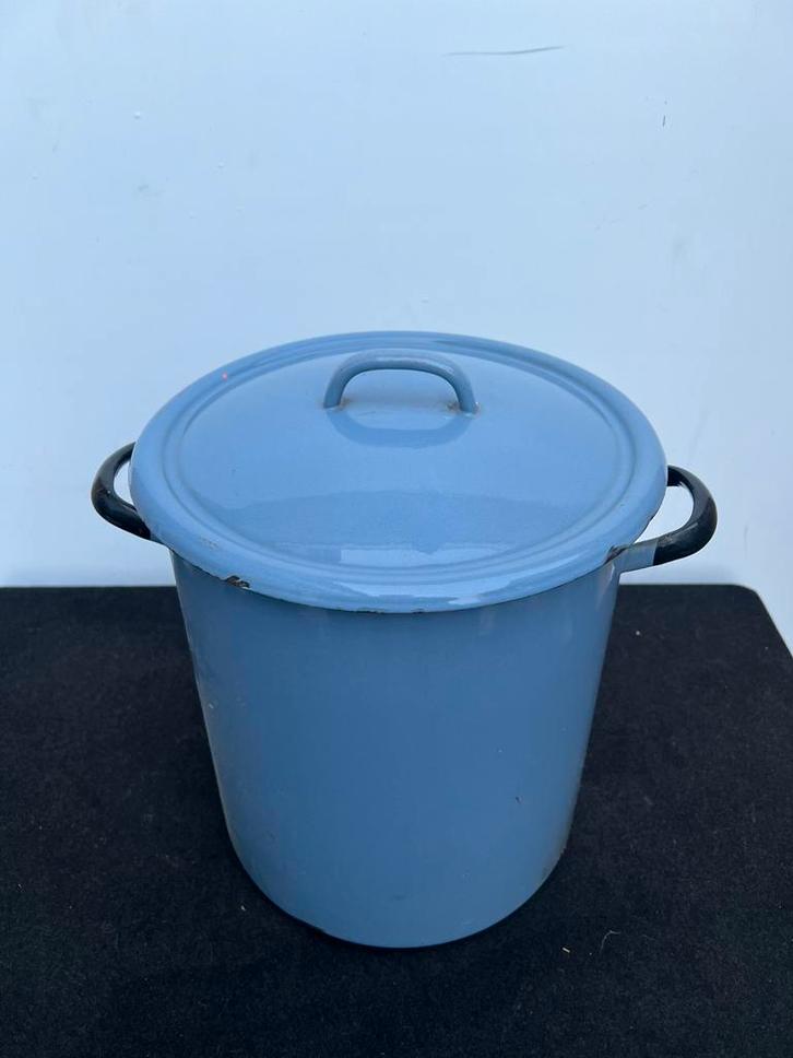 Te Koop : Grijs Emaille Weckpan Kookpan Pan Grijs, Antiek en Kunst, Antiek | Emaille, Ophalen of Verzenden