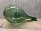 Vintage Glazen Fles gistfles liggende bolfles, Ophalen of Verzenden