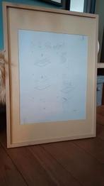 Wissellijst 52 x 73 cm met crèmekleurig passepartout, Huis en Inrichting, Woonaccessoires | Lijsten, Ophalen, 50 tot 75 cm, Zo goed als nieuw