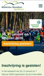 Gezocht; 5 startbewijzen 8km midwintermarathon Apeldoorn ‘26, Ophalen of Verzenden, Overige typen, Overige merken