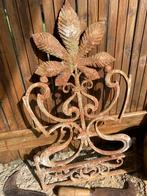 Brocante, zwaar Frans gietijzeren ornament/rooster, Antiek en Kunst, Curiosa en Brocante, Ophalen of Verzenden