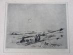 Wim Steijn (1914-1980)  ets van  landschap, Antiek en Kunst, Ophalen of Verzenden