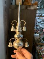 Piek mooie oude echte tinsel vier bellen piek kerstbal, Diversen, Kerst, Ophalen of Verzenden
