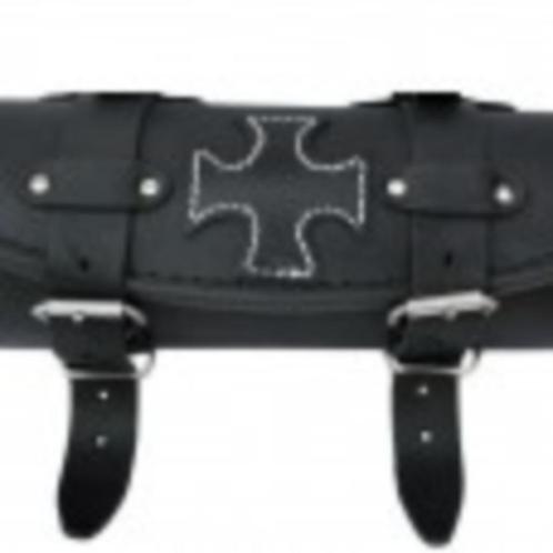 Lederen Toolrol mat zwart Cross, Motoren, Accessoires | Koffers en Tassen, Nieuw, Verzenden