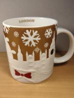 STARBUCKS - Relief Mug Gold - LONDON CHRISTMAS 2014 - MOK, Huis en Inrichting, Keuken | Servies, Starbucks Coffee EMEA B.V., Verzenden