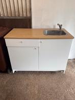 Keukenblok, Wit, Enkelwandige keuken, Ophalen of Verzenden, Zo goed als nieuw