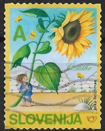 Slovenië 2005 mi.541 groetzegel flora ZONNEBLOEM nom. A beschikbaar voor biedingen
