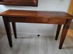 Prachtige Sidetable stevig teakhout, Ophalen, 100 tot 150 cm, Teakhout, Zo goed als nieuw