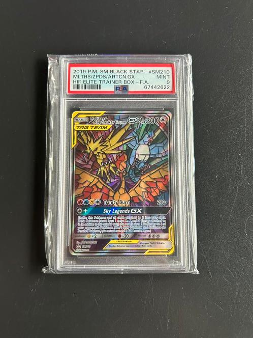Pokemon - The Birds sm210 PSA 9, Hobby en Vrije tijd, Verzamelkaartspellen | Pokémon, Nieuw, Losse kaart, Foil, Ophalen of Verzenden