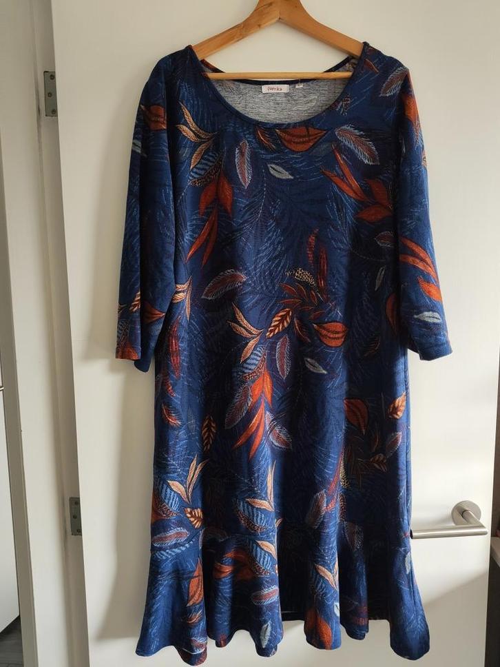 Gave jurk van Paprika mt 46 a, Kleding | Dames, Jurken, Zo goed als nieuw, Maat 46/48 (XL) of groter, Blauw, Onder de knie, Ophalen of Verzenden
