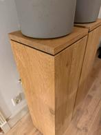 Massief Eiken plantzuilen 26x26x87cm, Huis en Inrichting, Woonaccessoires | Zuilen en Pilaren, Ophalen, Zo goed als nieuw