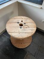 Kabelhaspel salon-/bijzet tafel, Huis en Inrichting, Ophalen, Minder dan 55 cm, Gebruikt, Rond