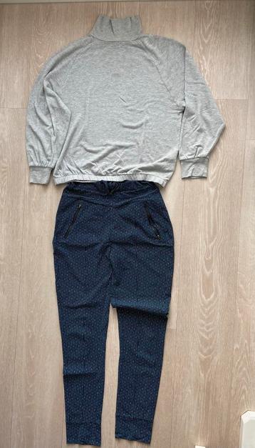Set broek travelstof Zoso en coltrui Opus maat 36 beschikbaar voor biedingen