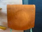 4 oude schoolstoeltjes - vintage, Huis en Inrichting, Ophalen, Gebruikt, Bruin, Vier