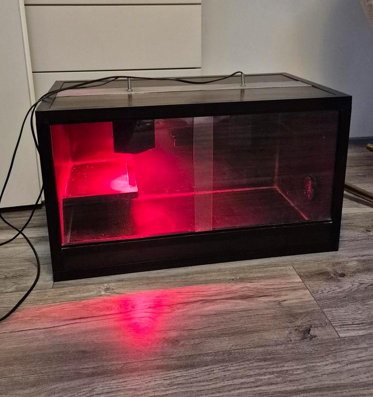 Terarrium hout 70x40x40, Dieren en Toebehoren, Reptielen en Amfibieën | Toebehoren, Gebruikt, Ophalen