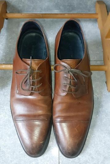 Suitsupply Veterschoenen Leer Cognac Maat 42.5 beschikbaar voor biedingen