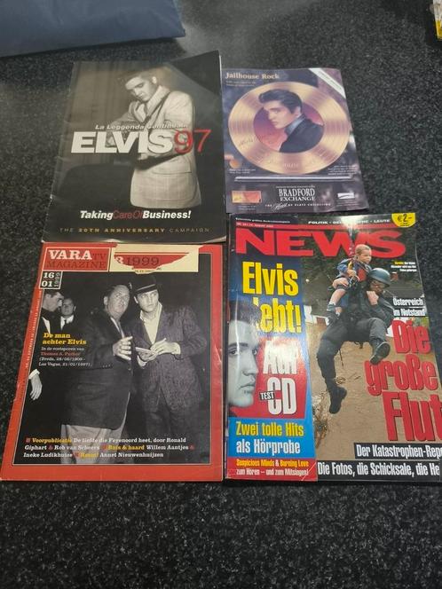Elvis boekjes en flyers., Verzamelen, Tijdschriften, Kranten en Knipsels, Tijdschrift, 1980 tot heden, Ophalen of Verzenden