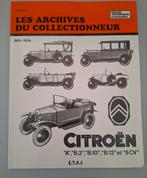 Citroën technische informatie 1919/1926 Frans,A,B2,B10,5CV, Ophalen of Verzenden